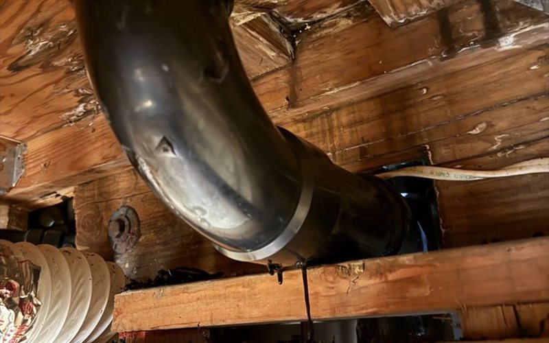 ABS sewer line repair under the floor structure of a Sacramento commercial property